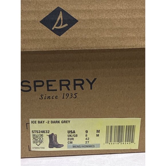 Sperry Mens Ice Baby 2 Grey Insulated WP Winter Duck Boot Size 9 M‎ main image 12